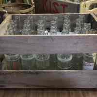Crates of soft drink bottles