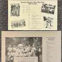 Douglas Dutchers Base Ball Club schedules