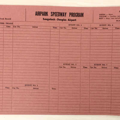 Airpark Speedway Program