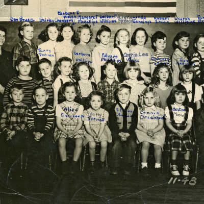 Douglas_school_1948_grades_1-2: Elementary School Class—Kindergarten, First, and Second Grades (1948-49)