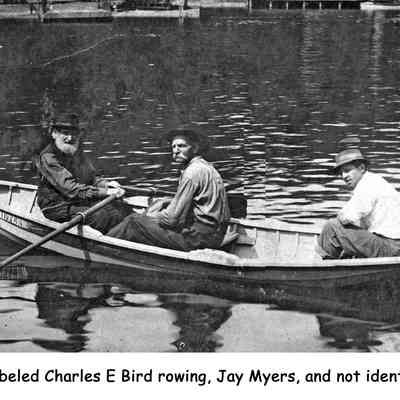 JayMyersBirdRowing.jpg 1.4MB: Photo labeled Charles E Bird rowing, Jay Myers, and not identified