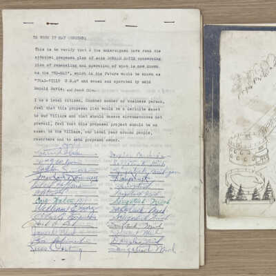 d & e. Toadville petition and drawing