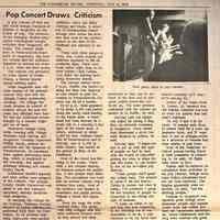 Pop Concert Draws Criticism 1968