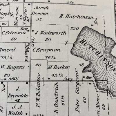 House was likely the "Res" shown in the H. Hutchinson 230 plat.
