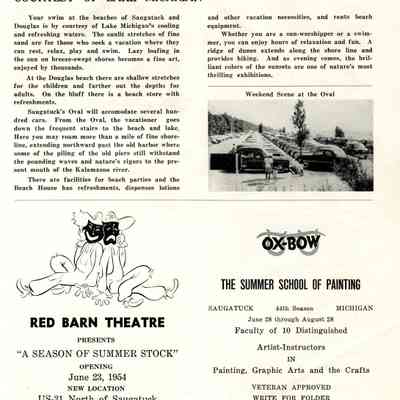 Red Barn new location, James C. Webster, Veteran Approved Ox-Bow classes Elsa Ulbricht