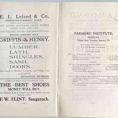Farmers' Institutes of Allegan County, Winter of 1907 booklet, pages 48-49
