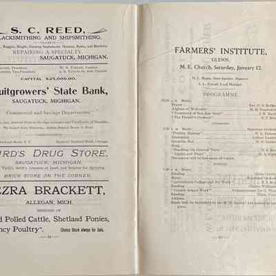 Farmers' Institutes of Allegan County, Winter of 1907 booklet, pages 44-45