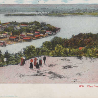 808. View from Mount Baldhead - Private Mailing Card, Mailed 1906: Curt Teich & Co. Chicago