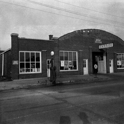 Pie_factory_bldg_1918.jpg 1.7MB: Digital file at 2021.72.02
This image was featured as History Mystery #4 with the solution: The old Ford Garage on Culver Street that became part of the Lloyd J. Harriss Pie Company. The site is where the city parking lot is now, just west of the Saugatuck Center for the Arts.