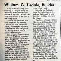          page 9; William G. Tisdale, Builder
   