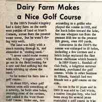          page 26; Dairy Farm Makes a Nice Golf Course - West Shore Golf Course
   
