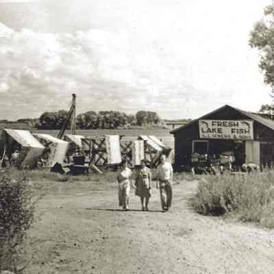 Sewers fish house ca 1948.jpg 1MB: Digital file on Jack Sheridan Drive 2021.72.02