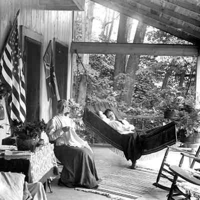 Ladies on porch