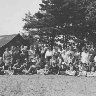 group photo decorated_canoe_1.jpg 920KB: Fursman seated fourth from left