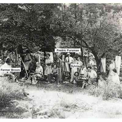 PaintingGroupSylviaOxbow-key.jpg 765KB: Labels for Ella Miller, Charlotte, Farmer Brown, Fredric Fursman and Sylvia Randolph Bekken