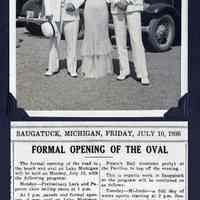          Sewers Oval opening 1936.jpg 554KB; L to r: Frank Sewers, daughter Jean Sewers and unknown official
   