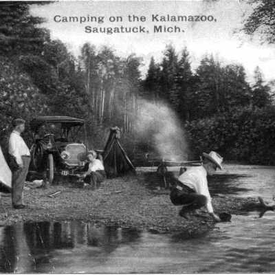 1912 Camping postcard: 1912camping