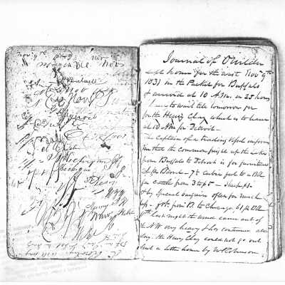 Diary of Oshea Wilder (1831)