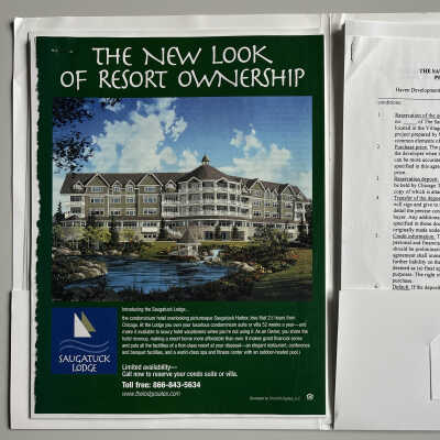 Tara site condo "Saugtuck Lodge" promotional materials