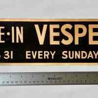 Vespers Bumper Sticker