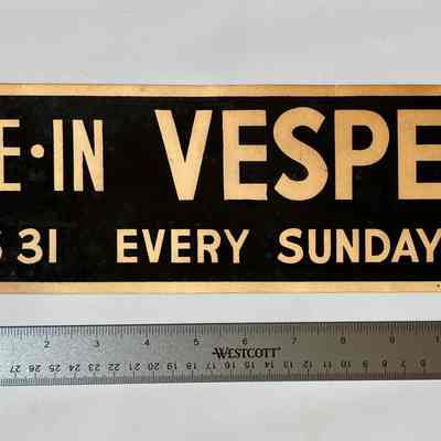 Vespers Bumper Sticker