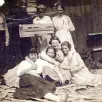 Wilhemina Newton and basket factory workers