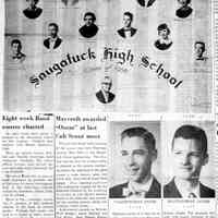          cr1956060101Clasof1956.jpg; 1956 - Arlene Weber, Philip Mayer, Jerome Jacobs, Guy Francis, Willie Goodin, Robert Engle, Pat Devine, Stanley Showers, Frank Fiala, Richard Gorz, Noland Schreckengust, Nancy Leanin, Charlotte Leanin, Robert Gardner, Faith Dewitch, Patricia Erlewein and James Gilman.
   