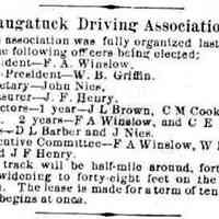          cr1884072501dd.jpg; Track expected to be half-mile around and 40 feet wide, widening to 48-feet wide on the home stretch. F.W. Winslow, W.B. Griffin, John Nies, J.F. Henry, J.L. Brown, C.M. Cook
   