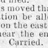          cr1885060501xx.jpg; Tr. Williams moved that Driving Park Association place ticket office at east end of Hoffman Street
   