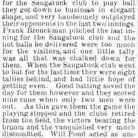          cr1887072201 baseball.jpg; Amateur team consisting of businessmen from Saugatuck and Douglas including Capt. Rogers, Capt. Bird, T.W. Leland, C.M. Winslow, George Gill, Frank Breuckman, Will Pond, Milton Gerber
   