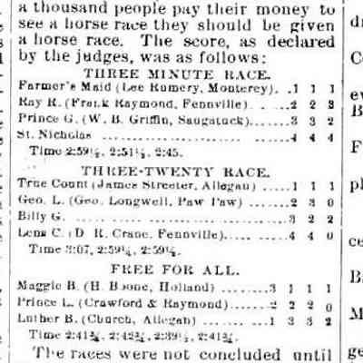 cr1889070501 race.jpg: Millers hall, Evart Takken, R.E. Matthews