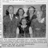          cr1952121901RandallPhoto.jpg 191KB; Henry Randall, Mrs. Mark Atwood, Mrs. L.R. (Winifred) Brady, Effie Randall, Nancy Atwood
   