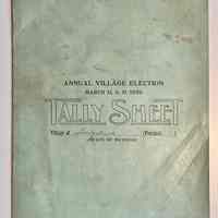          Tally Sheet booklet for 11 March 1929 election
   