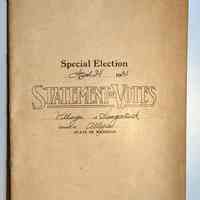          1930 Special Election Statement of Votes booklet
   