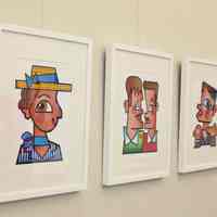          The prints on display in the exhibit.
   
