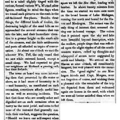 Pleasure Excursion to Newark, 1859