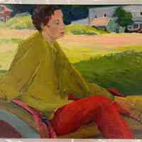 Woman in the Ochre Sweater at Ox-Bow