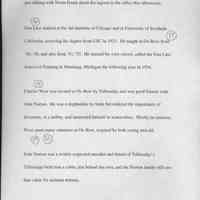         14; the lighthouse, have a friendly relationship with their Ox-Bow neighbors. -(I was
just talking with Norm Deam about the lagoon in the office this afternoon).
Dan Lutz studied at the Art Institute of Chicago and at University of Southern
California, receiving his degree from USC in 1933. He taught at Ox-Bow from
*40-*45, and also from '51-'53. He opened his own school, called the Dan Lutz
School of Painting in Munising, Michigan the following year in 1954.
Charles West was invited to Ox-Bow by Tallmadge and was good friends with
John Norton. He was a shipbuilder by trade but realized the importance of
diversion, or a hobby, and immersed himself in watercolors. Mostly an amateur.
West spent many summers at Ox-Bow, inspired by both young and old.
John Norton was a widely respected muralist and friend of Tallmadge's.
Tallmadge built him a cabin, just behind his own, and the Norton family still use
that cabin for summer retreats.
   