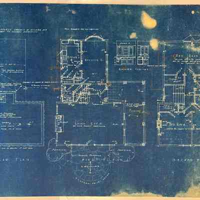 Cellar, first floor and second floor plan