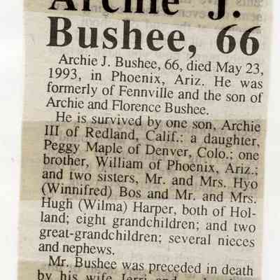 EnsObits-Bushee-ArchieJ.JPG: Archie J. Bushee