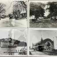 Butler St., Steamer United States, Inteurban car by Big Pavilion photos