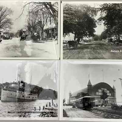 Butler St., Steamer United States, Inteurban car by Big Pavilion photos