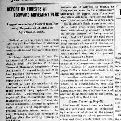 Dune Erosion 1918