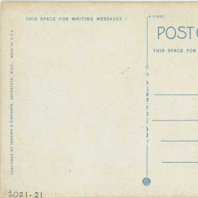 The Elms Postcard Reverse