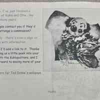          Interview with Kuklapolitan illustrator Ted Drake; Transcript:
Thanks for taking the time to answer a few questions for your fans, Mr. Drake.

I'm happy to - but mind you, I haven't rehearsed!

Well, I'm pretty new at this myself....why don't we start with when you were born?

I was born in 1907 - that makes me 91 years old.

And you're still working?

Yes, I try to work everyday.

Were you born in Indiana?

Yes, right near here - this is Elkhart and I was born next door in Goshen, Indiana, a few miles away.   But I've always lived right here in this area.

Did your interest in drawing start as a child or later in life?

No, as a child.  Actually the first thing I can remember drawing - I just vaguely remember it - but I've been told that at the age of four, a neighbor came over.  They were planning a St. Patrick's Day party and they wondered if 