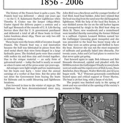 Francis_flyer_9-2006.jpg 1.2MB: Digital file on Jack Sheridan Drive 2021.72.02