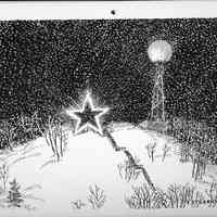          Stearns 68_12a_Art_Club_Calendars.jpg 772KB; Fred Stearns drawing of the star for the 1968 Art Club calendar
   