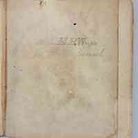          E.B. Wright Journal title page
   