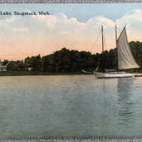 Kalamazoo Lake with Sailboat