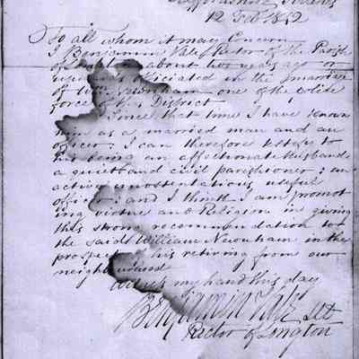 Letter of Reference for "William"